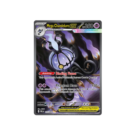 Mega Chandelure ex #115 Pitch Black
